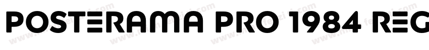 Posterama Pro 1984 Regular字体转换